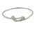 NAU-T Girl Ace Golf Club and Ball Silver Hinged Bangle Bracelet