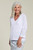 Tribal Blended Yarn Drop Shoulder Long Sleeve White Sweater