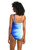 La Blanca Ocean Oasis Saphirre Blue Lingerie Tank One Piece Swimsuit