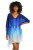 La Blanca Ocean Oasis Sapphire Blue Short Caftan Swim Cover Up