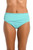La Blanca Island Goddess Mid Waist Sash Band Seafoam Ice Blue Swim Bottoms
