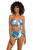 La Blanca Coastal Palms Bandeau Midkini Swim Top