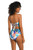 La Blanca Coastal Palms Bandeau Midkini Swim Top
