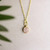 Jilzarah Ivory Palm Reversible Petite Coin Gold Necklace