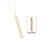 Jilzarah Ivory Palm Reversible Vertical Bar Gold Necklace