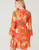 Spartina 449 Queenie Tomatoe Tropical Floral Rosalee Wrap Dress