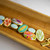 Jilzarah Beach Day Cobblestone Beads Gold Link Bracelet