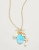 Spartina 449 Gold Seaside Turquoise & Pearl Charm Necklace