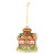 Tiki House Bungalow Glass Christmas Tree Ornament