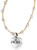 Brighton Karma Petite Mom Silver Heart With Crystal Beads Cord Necklace