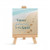 Footprints In The Sand Tabletop Mini Canvas Easel Sign