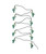 Kurt Adler Aqua Green Glitter Seahorse String Lights
