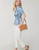 Spartina 449 Ginette Dusty Blue Blouse Top