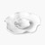 Beatriz Ball Vida Nube White Shaped Chip & Dip 2 Dish Set