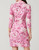 Spartina 449 Cristina Harbor River Fall Foliage Pink Wrap Dress