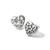 Brighton Contempo Heart Silver Stud Earrings