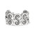 Brighton Contempo Moda Grand Wide Scroll Silver Bracelet