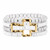 What's Hot Wood Bead  Strand Gold Cross Bracelet