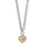 Brighton Pretty Tough Bold Two Tone Heart  Necklace