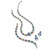 Brighton Portofino Reversible Multicolor Silver Link Chain Necklace