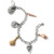 Brighton Shells Around The World Three Tone Charm Bracelet