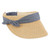 Sun N Sand Denim Trim Straw Visor