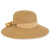 Sun N Sand Ribbon Bow Open Back Weaved Straw Sun Hat