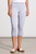 Tribal Five Pocket Pull On Zen Blue Capri With Hem Vent
