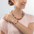 Coeur De Lion Precious Statement Bright Multicolor GeoCUBE® Crystal Necklace