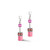 Coeur De Lion Iconic Viva Magenta Pink GeoCUBE® Crystal Dangle Earrings