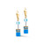 Coeur De Lion Iconic Mono Blue GeoCUBE® Crystal Silver Earrings