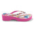 Brighton Geisha Butterflies & Cherry Blossoms Hot Pink Platform Flip Flops