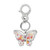 Brighton Sakura Kyoto In Bloom Butterfly Key Ring Clip Purse FOB