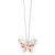 Brighton Kyoto In Bloom Sakura Butterfly Pendant Silver Necklace