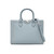 Brighton Jaxon Cloud Blue Leather Tote Purse