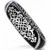 Brighton Sophia Black and Silver Hinged Bangle Bracelet