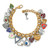 Brighton One Heart Color Charms Gold Bracelet
