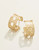 Spartina 449 Gold Cane Midi Hoop Earrings
