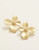 Spartina 449 Wallflower Gold Flower Button Earrings