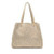 Sorial Vivianne Metallic Leather Snakeskin Finish Stud Accents Tote
