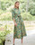 Spartina 449 Mystic Moss Bird Marianne Long Shirt Dress