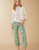 Spartina 449 Mystic Moss Bird Maren Kick Flare Pant