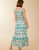 Spartina 449 Mystic Moss Stencil Blue Justine Midi Dress