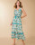 Spartina 449 Mystic Moss Stencil Blue Justine Midi Dress