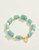 Spartina 449 Amazonite Stone 10mm Beaded Stretch Bracelet