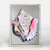 Green Box Pink Conch Sea Shell Mini Canvas Wall Art