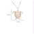 Ocean Jewelry Crystal Turtle Pendant With Pearl Dangle Silver & Rose Gold Necklace
