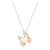Ocean Jewelry Crystal and Pearl Crab Pendant Rose Gold & Silver Necklace