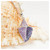 Ocean Jewelry Purple Crystal Conch Shell Pendant Silver Necklace