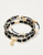Spartina 449 Black Sparkle Stack Stretch Bracelet